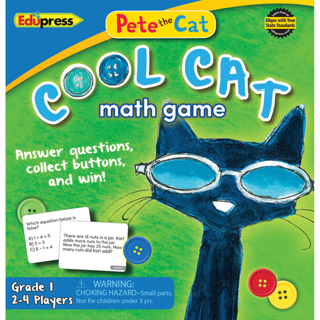 EDUPRESS Pete the Cat® Cool Cat Math Game 1 TCR63531